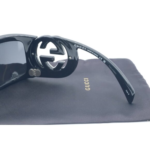 Gucci GG 1899S 001 Rectangular Sunglasses Black Gray Cruise 2025 Bold - Picture 6 of 7
